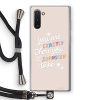 Right Place: Samsung Galaxy Note 10 Transparant Hoesje met koord
