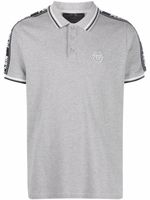 Philipp Plein polo à logo brodé - Gris