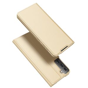 Dux Ducis - Pro Serie Slim wallet hoes - Samsung Galaxy S21 Plus - Goud
