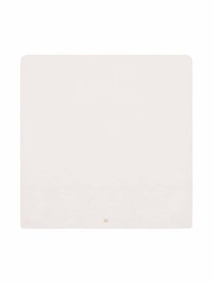 Dolce & Gabbana Kids couverture à logo Interlock brodé - Blanc