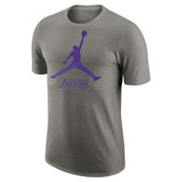 Heren-T-Shirt met Korte Mouwen Nike LAL M NK ES NBA JDN SS TEE FB9827 063 Grijs - Maat: XL