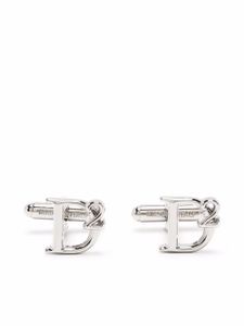 DSQUARED2 boutons de manchette D2 - Argent