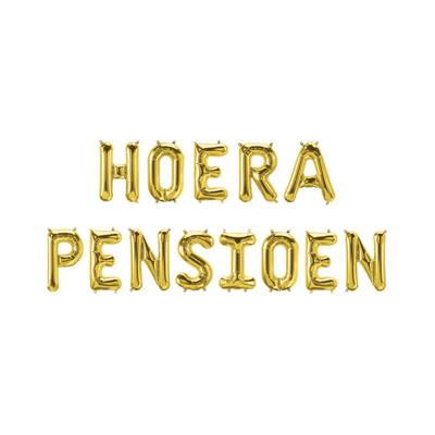 Folie ballon slinger - Hoera Pensioen