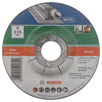 Bosch Accessoires 5-delige doorslijpschijvenset gebogen voor metaal | 115 X 2,5 mm - 2609256332