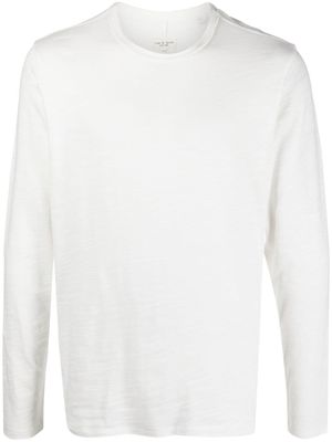 rag & bone t-shirt en coton à manches longues - Blanc