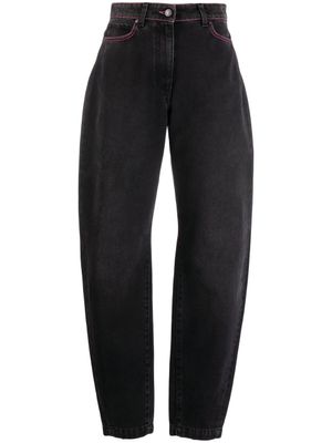 MSGM jean ample à taille haute - Gris
