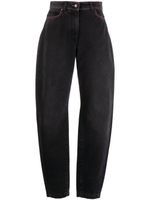 MSGM jean ample à taille haute - Gris