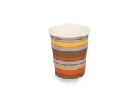 Kartonnen koffiebeker 230cc 8oz gestreept