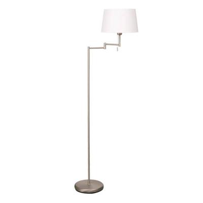 Steinhauer VloerlampMexlite 154cm metaalgrijs met witte kap - 5894ST