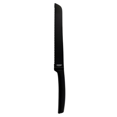 Cook Concept Precision broodmes - RVS - zwart - 33 cm - met kartels