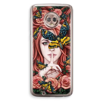 Lady Moth: Motorola Moto G6 Transparant Hoesje