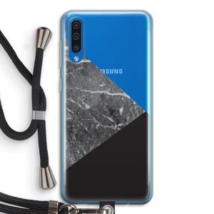 Combinatie marmer: Samsung Galaxy A50 Transparant Hoesje met koord