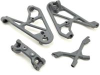 Losi - Fr Shk Tower Brace and Camber Link Mnt Gray Rock Rey (LOS231039)