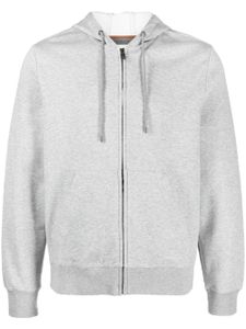 Corneliani hoodie zippé à lien de resserrage - Gris