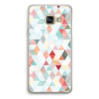 Gekleurde driehoekjes pastel: Samsung Galaxy A3 (2016) Transparant Hoesje