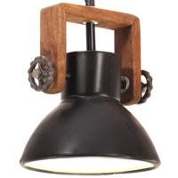 VidaXL Hanglamp industrieel rond 25 w e27 19 cm zwart