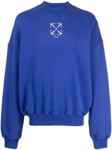 Off-White sweat en coton à motif Arrows - Bleu