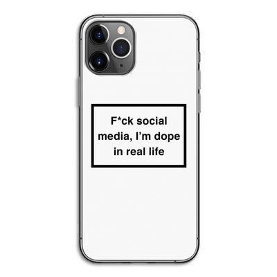 I'm dope: iPhone 11 Pro Transparant Hoesje