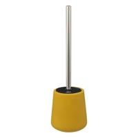 5Five toiletborstel - met houder - zandsteen - geel - rond - 39 cm   -