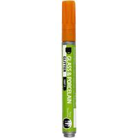 Creativ Company Glas- en porseleinstift glitter semi-dekkend - oranje