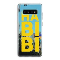 Habibi Majorelle : Samsung Galaxy S10 Plus Transparant Hoesje