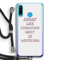 Christian Grey: Huawei P30 Lite Transparant Hoesje met koord