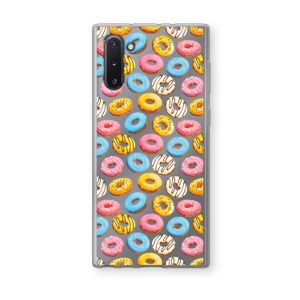 Pink donuts: Samsung Galaxy Note 10 Transparant Hoesje