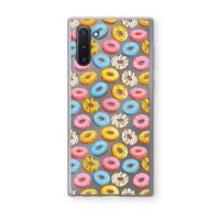 Pink donuts: Samsung Galaxy Note 10 Transparant Hoesje