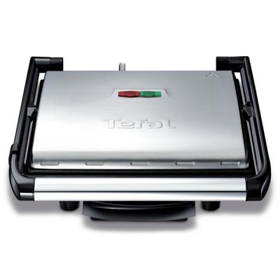 Tefal gc241d multifunctionele panini grill 2000w zwart/rvs