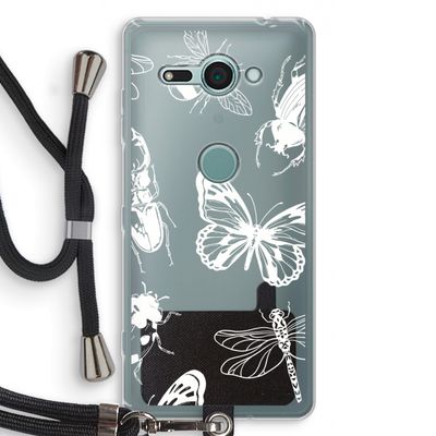 Tiny Bugs: Sony Xperia XZ2 Compact Transparant Hoesje met koord