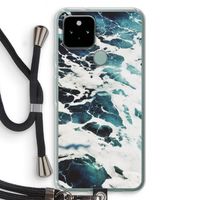Golven: Pixel 5 Transparant Hoesje met koord
