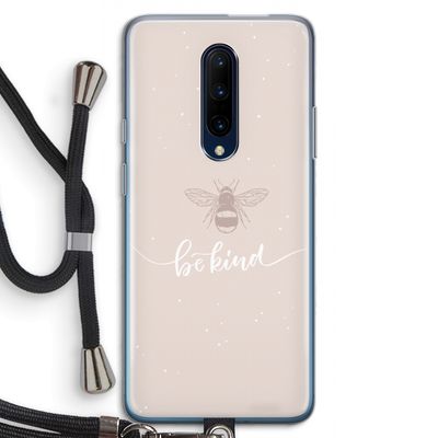 Be(e) kind: OnePlus 7 Pro Transparant Hoesje met koord