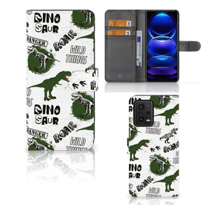 Telefoonhoesje | Met pasjeshouder | voor Xiaomi Redmi Note 12 5G | Poco X5 Dinosaurus