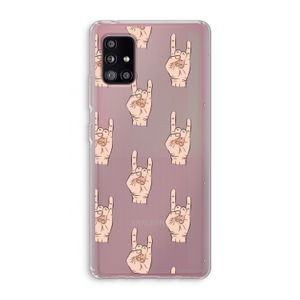 Rock: Samsung Galaxy A51 5G Transparant Hoesje