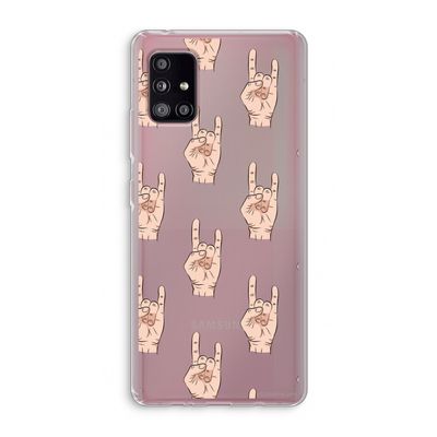Rock: Samsung Galaxy A51 5G Transparant Hoesje