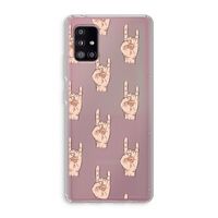 Rock: Samsung Galaxy A51 5G Transparant Hoesje