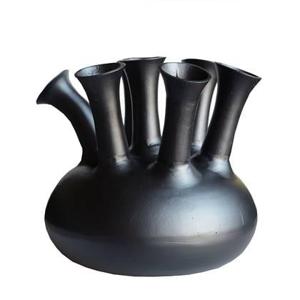 Vase The World Amsterdam 7 black Ø43 x H33 cm