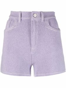 Barrie short en maille à taille haute - Violet