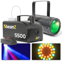 BeamZ lichtset met Moonflower en S500 rookmachine - thumbnail