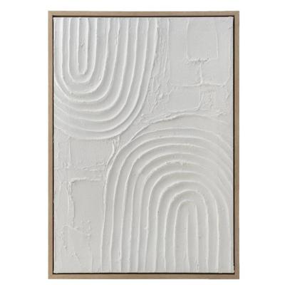 Leen Bakker - Schilderij 3D Art Reset - - 70x50 Cm - MDF - Wit