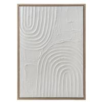 Leen Bakker - Schilderij 3D Art Reset - - 70x50 Cm - MDF - Wit