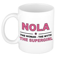 Nola The woman, The myth the supergirl cadeau koffie mok / thee beker 300 ml