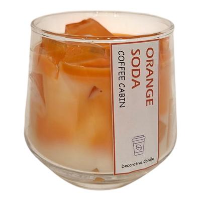 Geurkaars in glas Orange soda 8,4x11,5cm