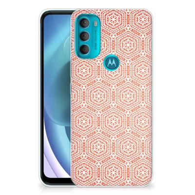 Motorola Moto G71 5G | TPU bumper | Pattern Orange