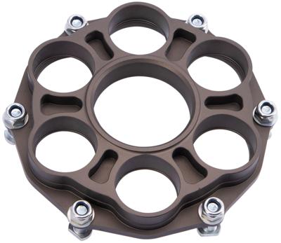 AFAM Sprocket carrier aluminum black 6 hole mil