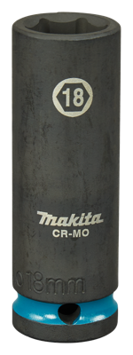 Makita Krachtdop Impact Black, 1/2 18mm lang - E-16483