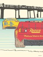 Kunstdruk Cars Strengthen Together 30x40cm