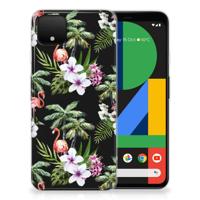 Google Pixel 4 XL | TPU Hoesje | Flamingo Palms