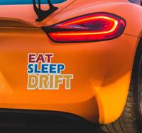 Eat sleep drift race decoratie stickers auto