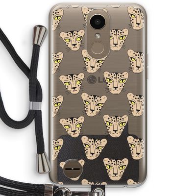 Tijger: LG K10 (2017) Transparant Hoesje met koord